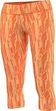adidas Tight Laufhose Trainingshose Größen XXS - L in Orange Climalite 3/4 Hose kleines silbernes adidas Logo am Bein kleine Tasche hinten am Bund aus 93% Polyester 7% Elasthan Futter: 80% Polyamid 20% Elasthan