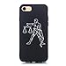 Hpory Kompatibel mit iPhone 7 Hülle, Handyhülle iPhone 8 Sternzeichen Muster Weiche TPU Silikon Schwarz Bumper Schale Kratzfest Rückseite Case Cover Handytasche Etui Schutzhülle - Libra Waage