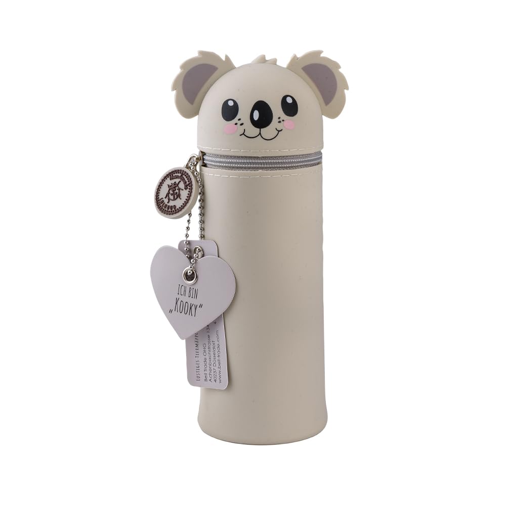 Lulubug Silikon Federmäppchen - Koala Kooky | Federtasche aus weichem Silikon für Stifte | Federmappe und Stiftehalter | Mäppchen Tiere, Schlampermäppchen