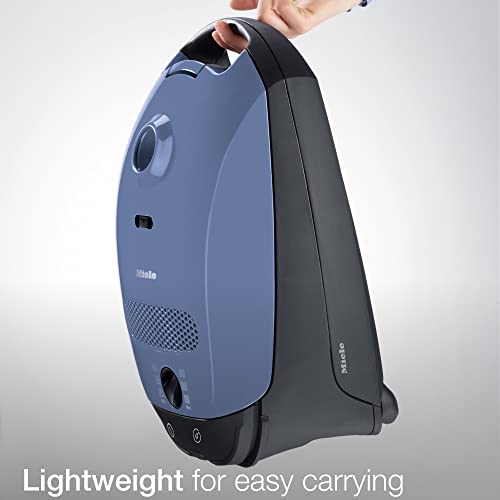 Miele-12029900-Classic-C1-Junior-Bagged-Cylinder-Vacuum-Cleaner-with-High-Suction-Power-Universal-Floorhead-Lightweight-Design-Tech-Blue