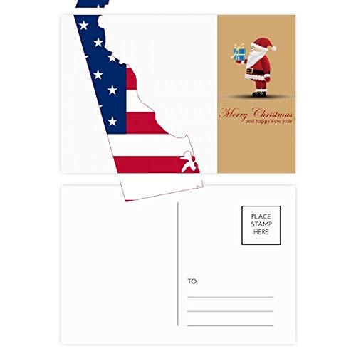 Cartes postales Delaware avec motif étoiles pour remerciements - Lot de 20