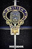  Notebook: The Hood Ornament On An Antique English Car , Journal for Writing, College Ruled Size 6\
