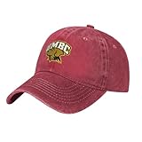 Elpwezua UMBC Retrievers Logo Hat Adjustable Baseball Cap Cotton Cowboy Hat, Fashionable for Man Woman Red