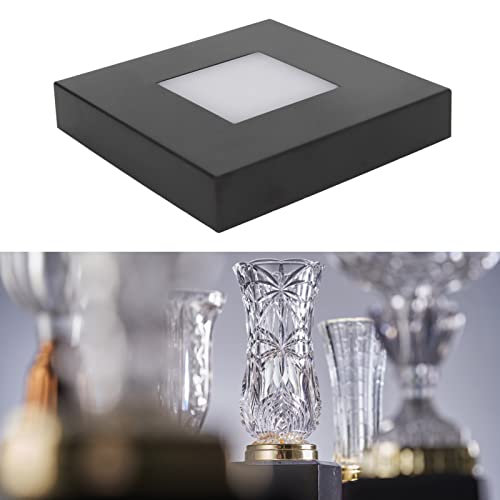 Ausstellungssockel, Beleuchtete Ständer-Ausstellungsplatte für Glaskristall-Kunstwerke, Urlaubsparty-Dekoration, LED-Lichtsockel, 3D-Kristall-Lichtsockel, Bunt