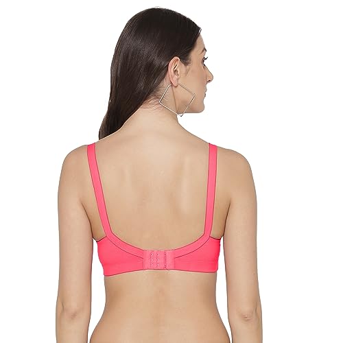 Image of Tweens Lite Wite - Minimiser Medium Padded Cotton Lycra Bra (Plus Size) - Triple Hook - Full Coverage - Wirefree - Seamless T-Shirt Bra