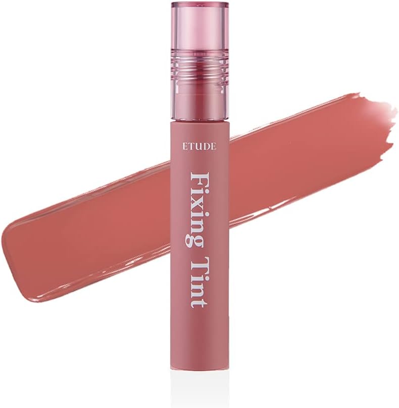 House ETUDE Fixing Tint 4g | Long Lasting, High Pigmented Liquid Lipstick, Lip Stain, Waterproof, Lightweight matte finish, Full Coverage (#08 Dusty Beige)