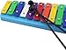 Glockenspiel,13 Tone Colored Aluminum Plate Xylophone With 2 Drumsticks For Percussion Instruments
