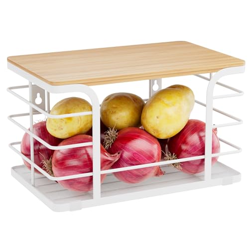 Stylstoreazy Potato and Onion Storage Bin,Kitchen Organizers Pantry Bin with