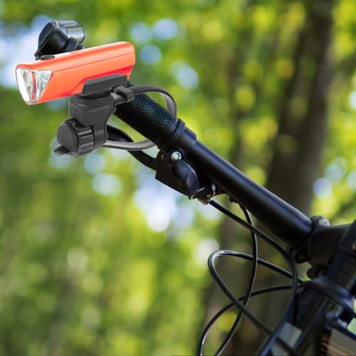 Soporte para luz delantera de bicicleta Mikinona clip manillar para montaña 5