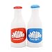 Odoria 1:12 Miniature 2PCS Milk Bottles Red and Blue Dollhouse Kitchen Accessories
