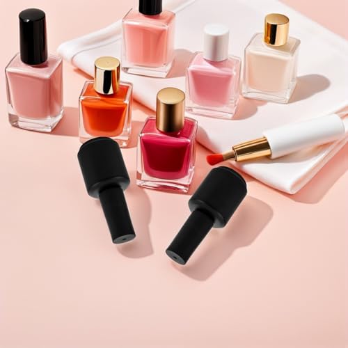 Flacons de vernis à ongles vides en verre dépoli pour éviter le gaspillage