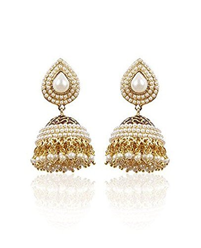 YouBella Pearl Studded Traditional Jhumki For Women (B01BEU6YZO) Amazon Price History, Amazon Price Tracker