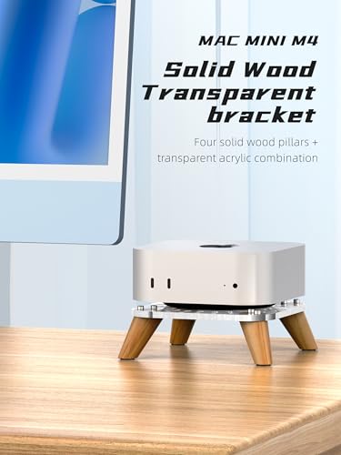 Base de Madera Transparente para Mac Mini M4 2024 miniatura 4