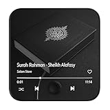 Quran Magnet with Built-in Surah Player, 2-in-1 Design, Preloaded Islamic Recitations, Rechargeable, Perfect for Ramadan and Eid Gifts, Magnet for Fridge for Muslims (Surah Rahman)