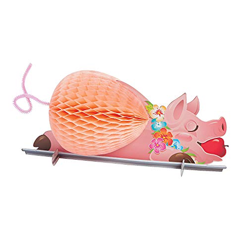 Luau Pig Tissue Centerpiece For Party - Tiki And Luau Party Decorations #TOP10