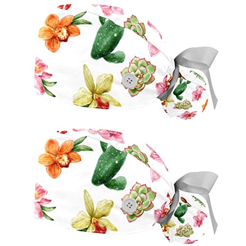 Casquettes de travail respirantes JDEZ régulatrices de transpiration avec motifs de fleurs