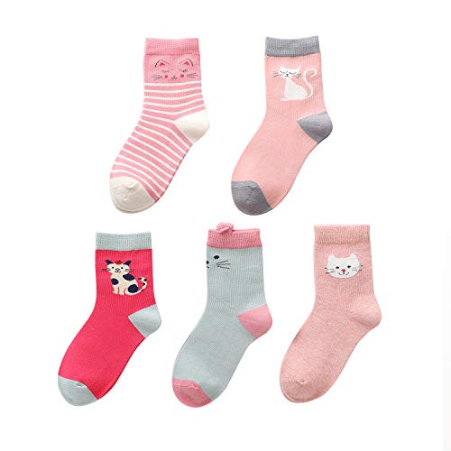 Image of Baby Toddler Little Big Kids Girls Cute Cotton Crew Socks