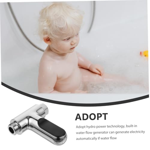 Compteur eau et thermomètre digital de douche auto-alimenté à écran LED