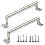 Rannb Large Pull Handle Stainless Steel Barn Handle Closet Door Handle - Pack of 2
