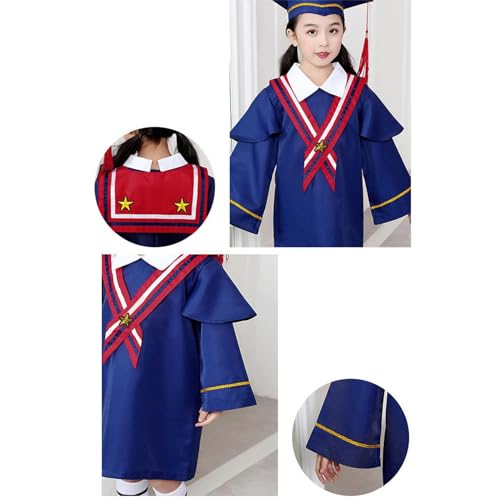 2 Piece Kindergarten Graduation Gown Cap 2025 Preschool Graduation Accessories Tassel Sash Toddler Charm Outfit2