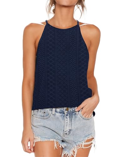 Image of LouKeith Womens Tank Tops Casual Flowy Printed Vest Shirts Sleeveless Cotton Soft Summer Tees Blouses