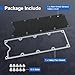 LS Gen 3 Valley Pan Cover Plate Low Profile with Gasket and Seals Compatible with LSX LS1 LM7 LR4 LQ4 LS6 L59 LQ9 LM4 L33 (Black)