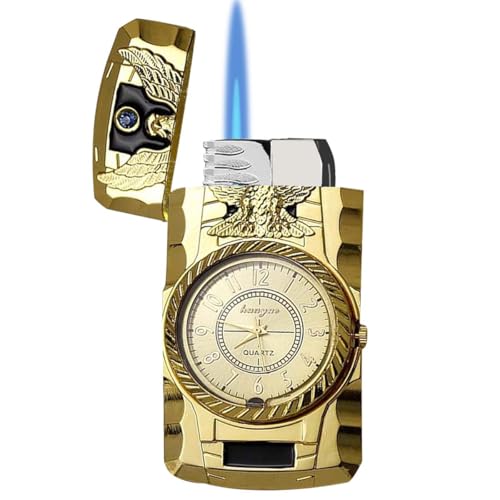 Feuerzeuge Nachfüllbare Einstellbare Jet Flame Feuerzeuge Sturmfeuerzeug Für Kerzen Küche Grillen(Butangasfrei)