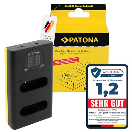 PATONA Cargador Doble (LCD USB C Micro USB) para EN EL23 EN EL23 batería Compatible con Nikon Coolpix B700 P900 P900S S810c P610 P610S P600