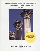Contemporary Labor Economics 10th Edition By Brue, Macpherson and Mcconnell 1259074013 Book Cover