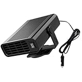 FAVOMOTO Car Heater 12V 120W Plug in Cigarette Lighter Portable Auto Heater Cooling Fan Anti-fog Car Defroster Vehicle Defogger