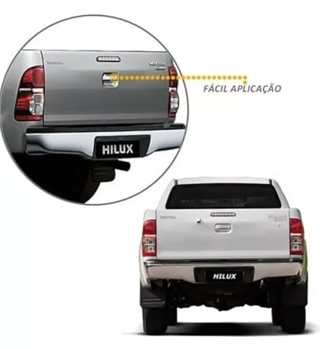 Aplique Cromado Maçaneta Tampa Traseira Hilux