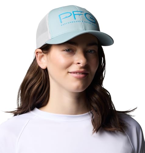 Image of Columbia Unisex PFG Fish Flag Mesh Ball Cap