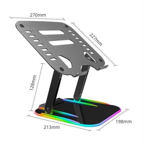 Support PC Portable RGB et Tablette Pliable en Aluminium - 2