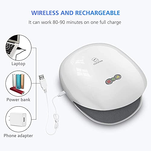 Comfier Wireless Hand Massager With Heat -3 Levels Compression & Heating,Rechargeable Hand Massager Machine For Carpal Tunnel,Gifts For Women #TOP7