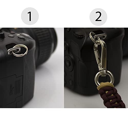 Image of Paracord Wrist | Camera Strap for Robust Hand Grip To Hold All DSLR Camera | Heavy gear | Binocular -Alloy camera strap