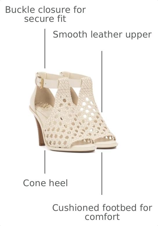Image of Vince Camuto Women's Frasper Buckle High Heel Bootie | Dress Sandals