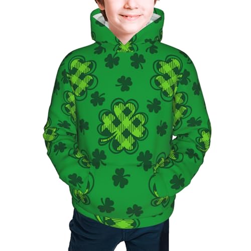 St Patrick's Day5 Kid Hoodies Boys Sweatshirts Girls Pullover with Pocket3