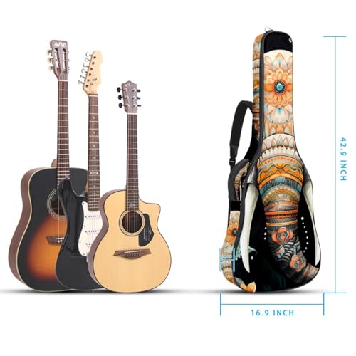 Sac pour guitare grand étui étanche éponge multicolore