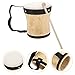 Vaguelly Kid Bongos Drum With Drum Stick Wood Percussion Musical Instrument for Kids Adults Beginners, 13cm