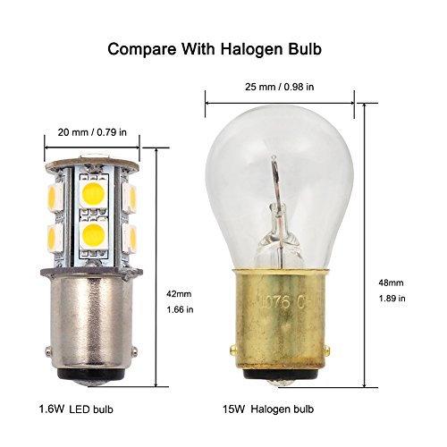 Grv Ba15D 1142 1076 1176 High Bright Car Led Bulb 13-5050Smd Ac/Dc12V 24V Warm White Pack Of 10 #TOP5