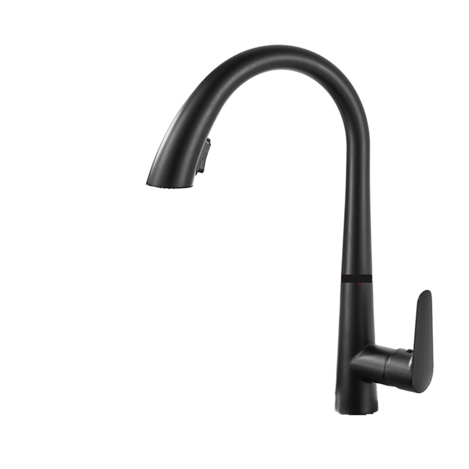 Robinets de cuisine noirs avec mitigeur eau chaude et froide 60cm