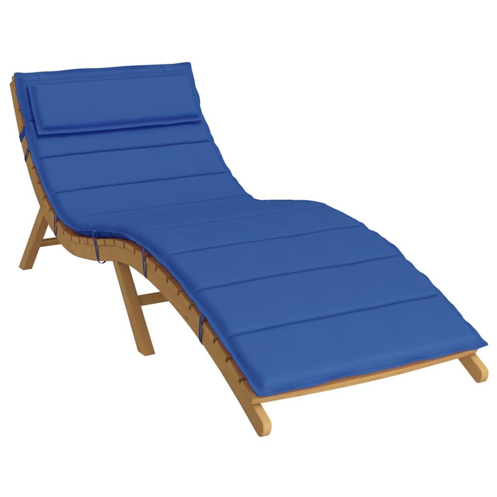 Cuscino per Lettino Prendisole 180x60x4 cm Blu Reale | Ideale per giardino, balcone e piscina. Imbottitura morbida e tessuto Oxford resistente per il relax all'aperto.