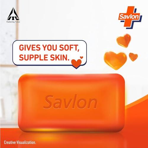 Savlon Moisturizing Glycerin Soap Bar With Germ Protection, 625g (125g - Combo Pack of 15), Soap for Women & Men, For All Skin Types