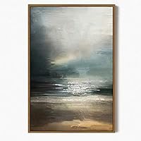 Framed Canvas Wall Art Abstract Color Canvas Prints Home Artwork Decoration for Living Room,Bedroom - 16x24 inches