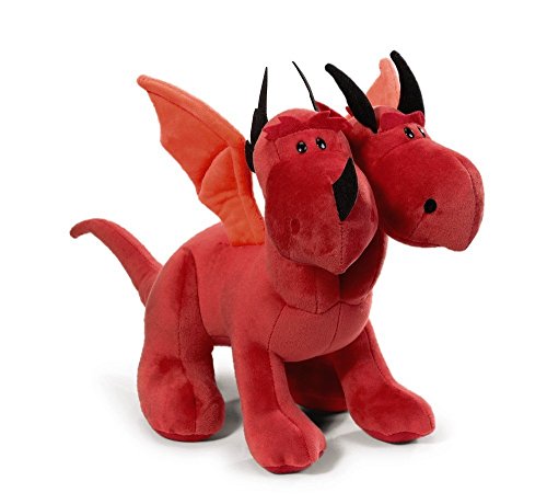 Preisvergleich Produktbild NICI 39811 39811-Drache Doppelkopf Plüsch Stehend, rot