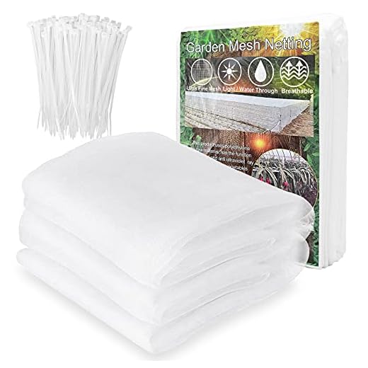 Akuoly Pflanze Schutz Gartengeflecht Insektenschutznetz, 2,5mx7,5m Feinmaschig Gemüseschutznetz mit Maschenweite 0,67mm Durchmesser für Pflanzen Obst Blumen, Käfer Mücke Fliege