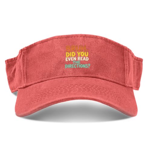 DID You Even Read IT Cute Funny Cap for Men Fashionable Visor Hat Saffron