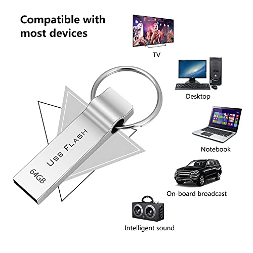 Zoocase Chiavetta USB 64 GB Metallo Pen Drive USB