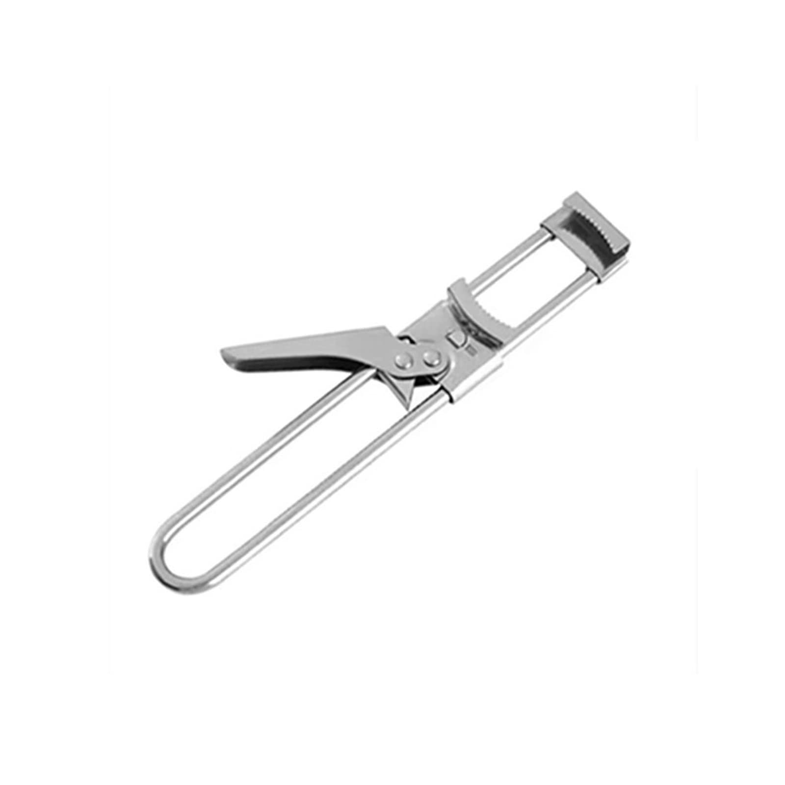 Apribottiglie, cavatappi e barattoli, multifunzione, in acciaio inox, facile da impugnare, per mani deboli, utensile da cucina
