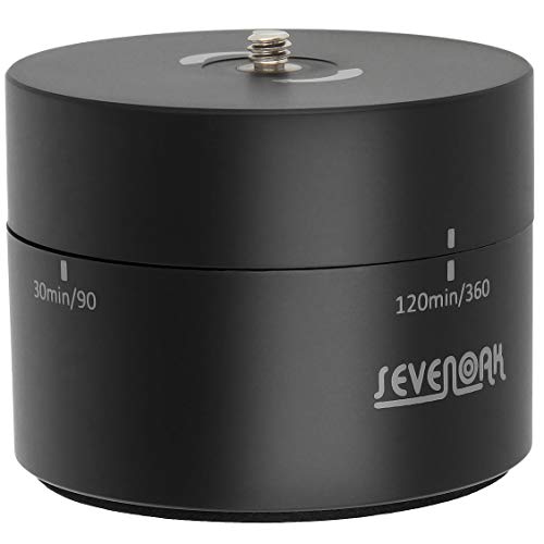 Sevenoak Timelapse - Cabezal de trípode para Smartphone, cámara de acción, cámara réflex Digital, cámara de vídeo mecánica, Disparo de Time-Lapse de 360 Grados, Imagen panorámica en 120 Minutos